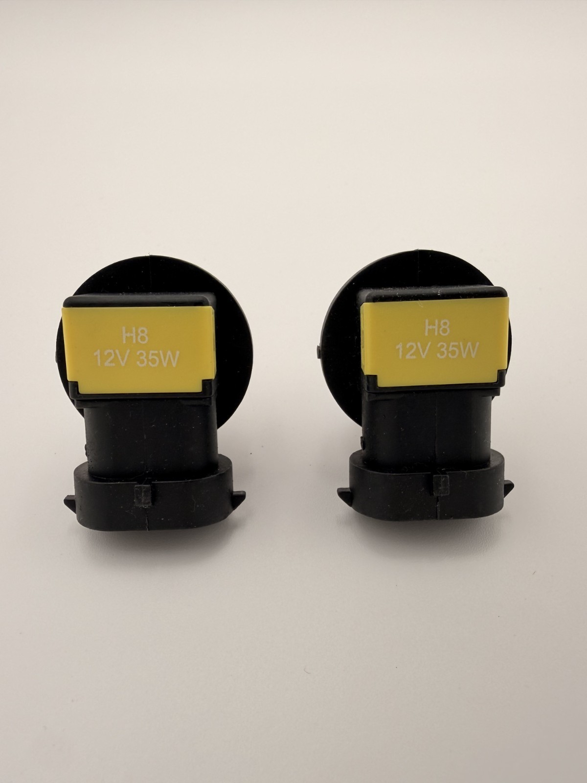 2x H8 Halogen 35W 12V Fog/Driving Light Bulb Bright Clear Glass Replacement Pair