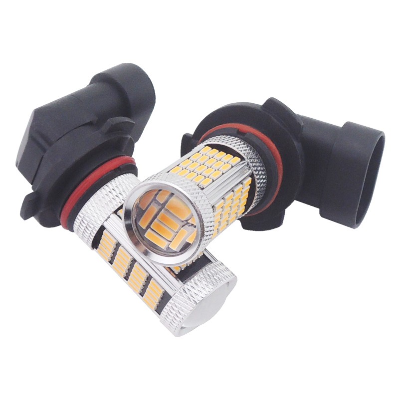 2 Bright Amber 9006 HB4 9012 Car Truck Pickup Fog Lights Driving Lamp LED Bulbs