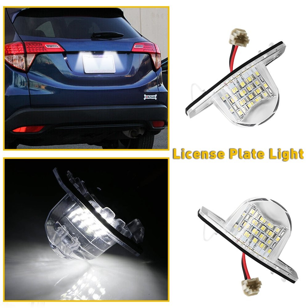 2 PCS License Plate LED Assembly Light For Honda Coupe Civic 2012 2013 2014 2015