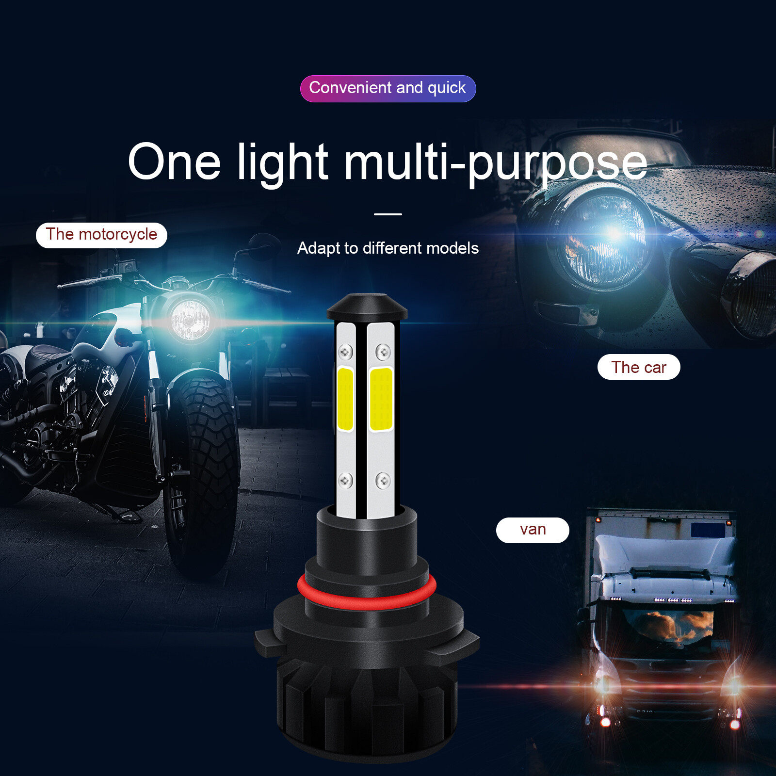 For Ford Fusion 2006-2016 6000K LED Headlights High Low Beam Bulbs H7+H11 Combo