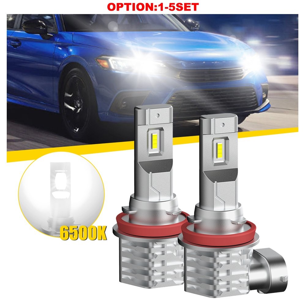 AUXITO H11 H8 LED Headlight Kit Low Beam Bulbs Super Bright 6500K White 40000LM