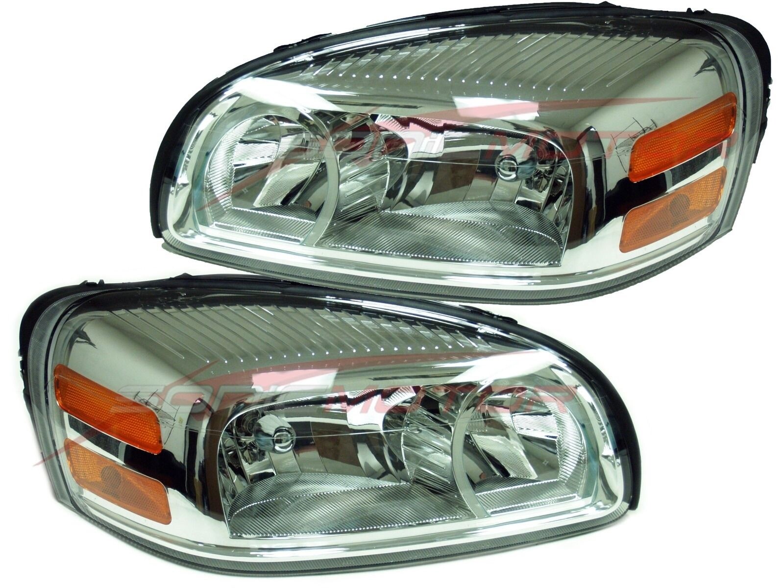 For 2005-2009 Chevy Uplander Pontiac Montana Head Lights Driver & Passenger Side