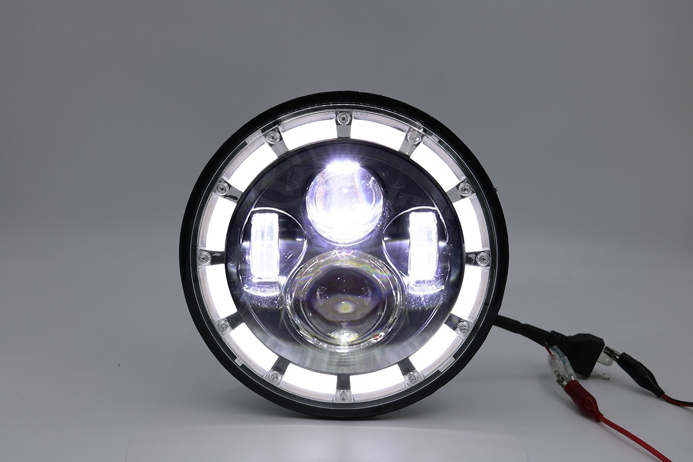 DOT 7″Inch Round Led Headlight Hi-Lo Beam Halo DRL For Ford Mustang 1965-1973