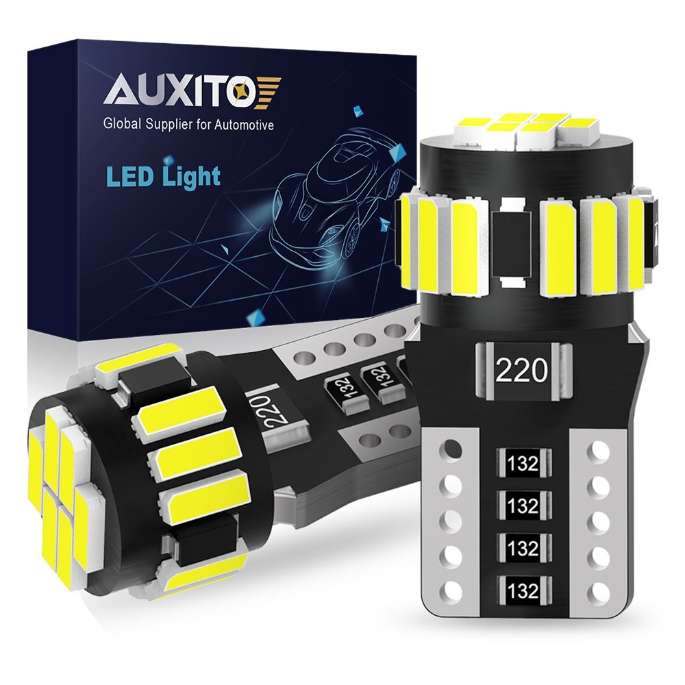 18SMD LED License Plate Light Bulb 168 192 194 2825 Bright White 6500K Canbus 2x