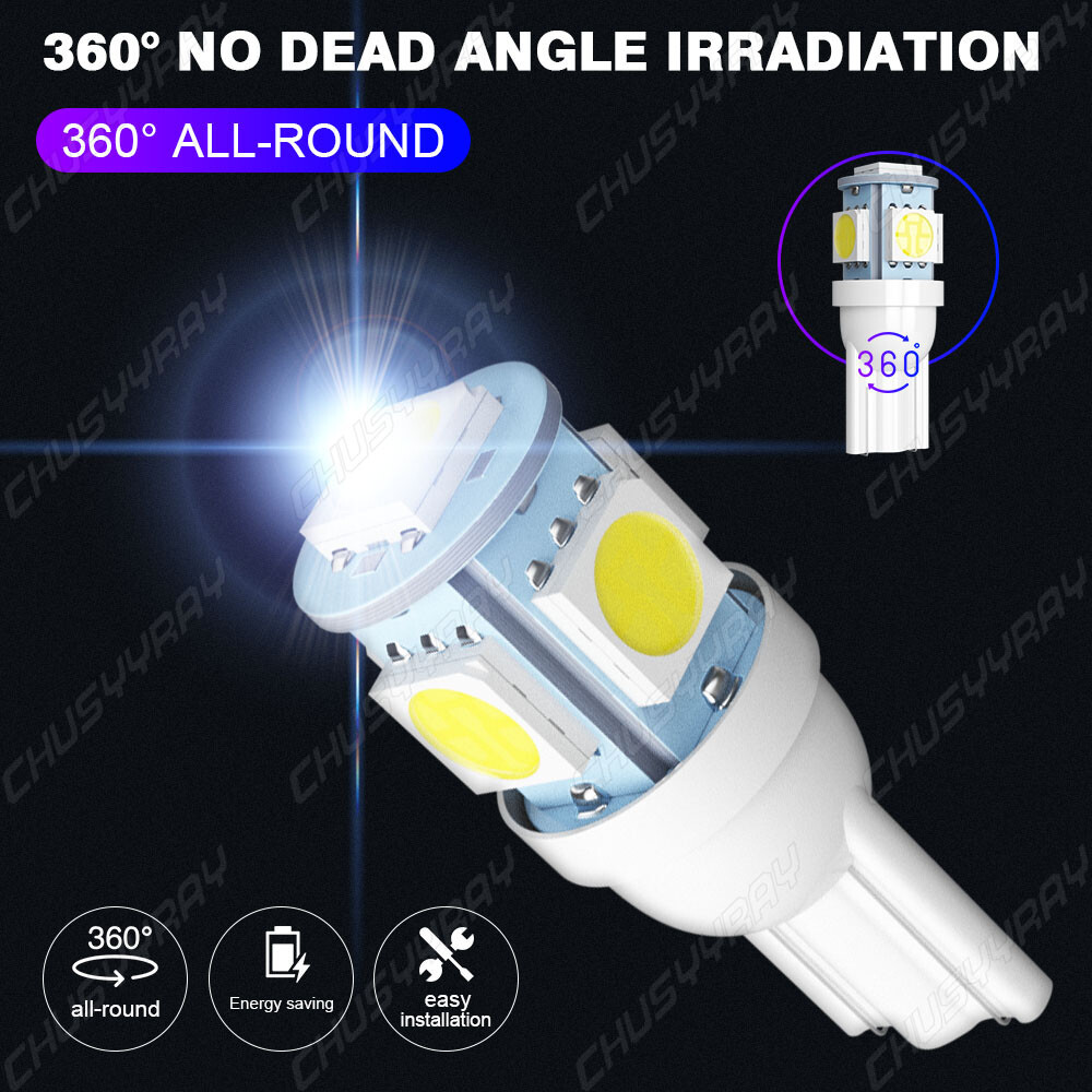 Fanless LED Headlight Bulbs Conversion Kit 9005 H11 High Low Beam Bright White