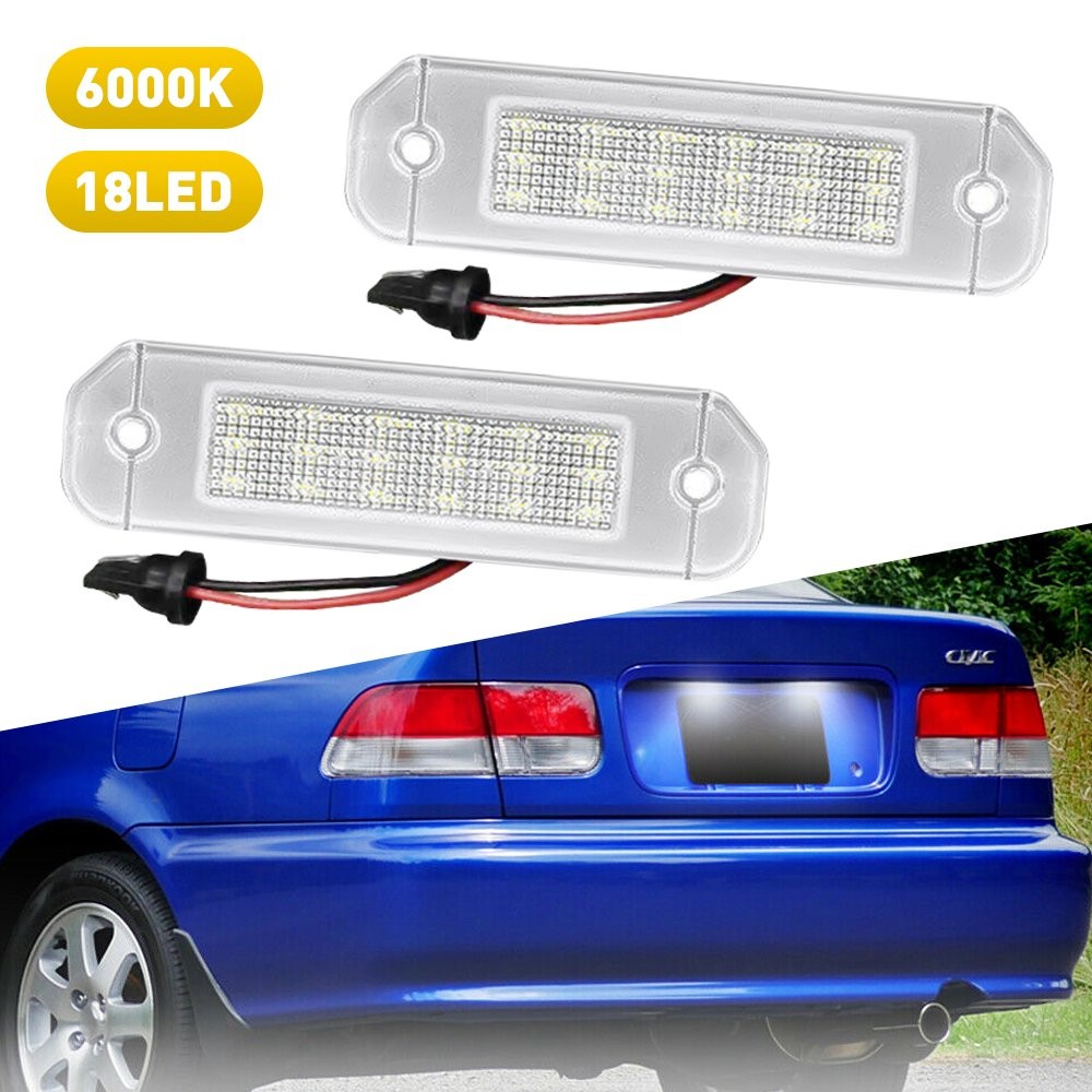 AUXITO LED License Plate Lamp for 92-00 Honda Civic 2 Door Coupe Rear Tag Light`