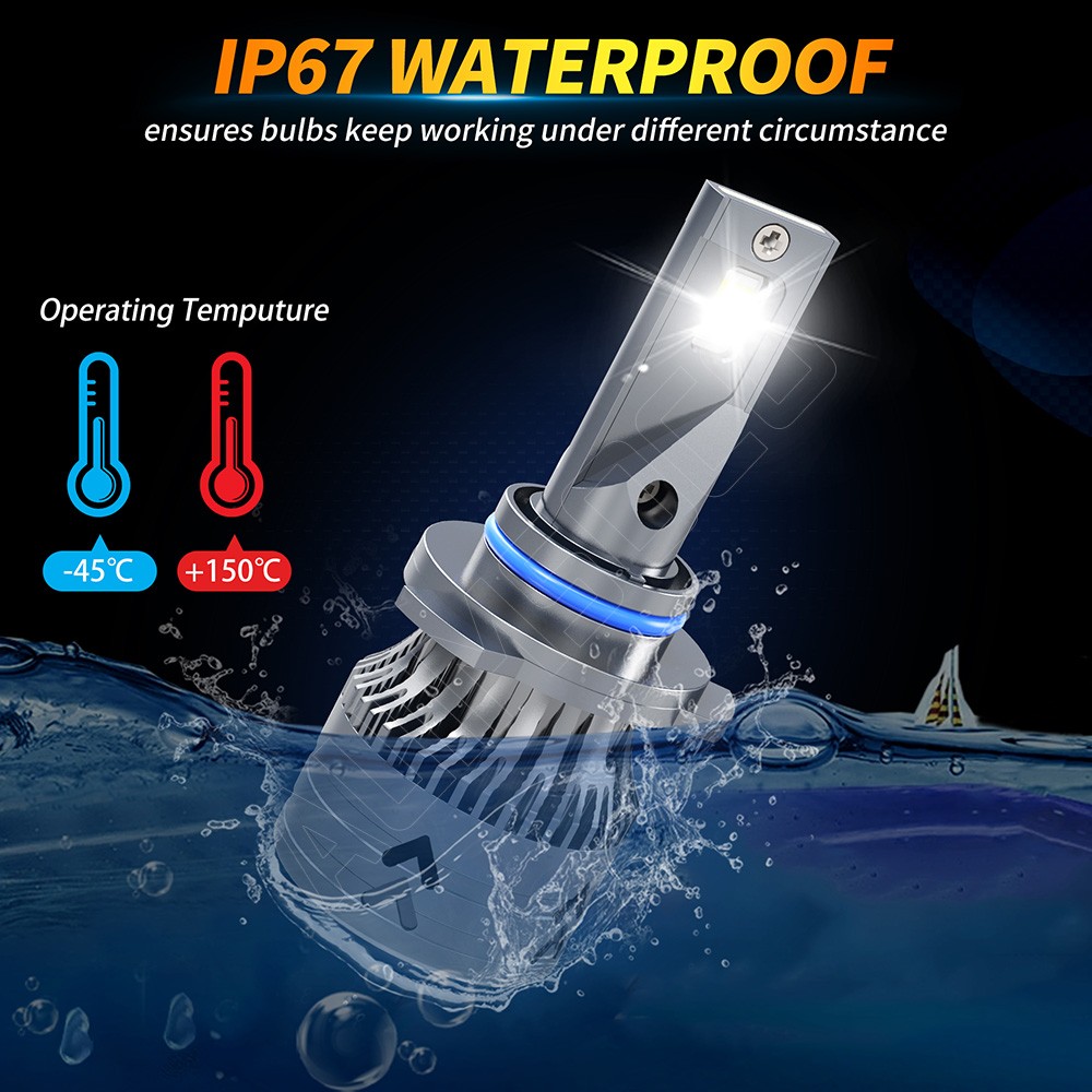 For Chevy Malibu Base / LS Sedan 1997-2003 LED Headlight Bulbs Pure White Bright