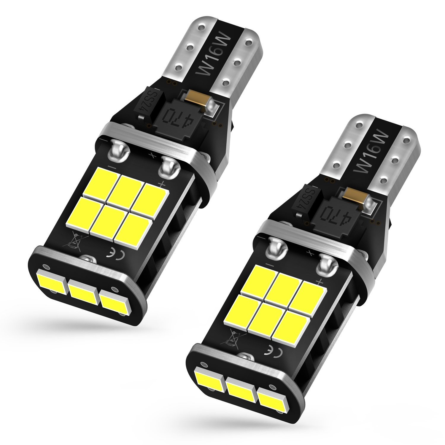 LED Backup Reverse Lights Bulbs White 921 912 2835 916 922 T15 6500K Xenon White