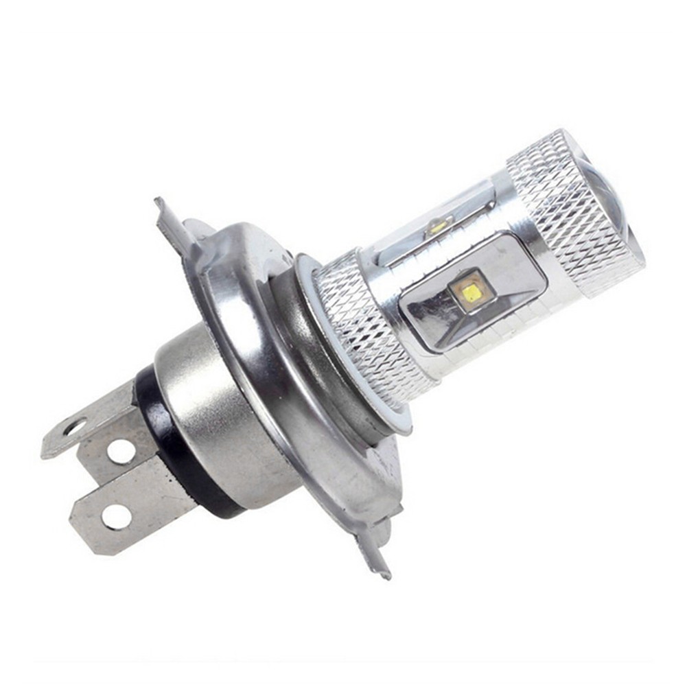 Aviation Aluminum Alloy Motorcycle ATV UTV 30W LED H4 Bulb Light White 6000K
