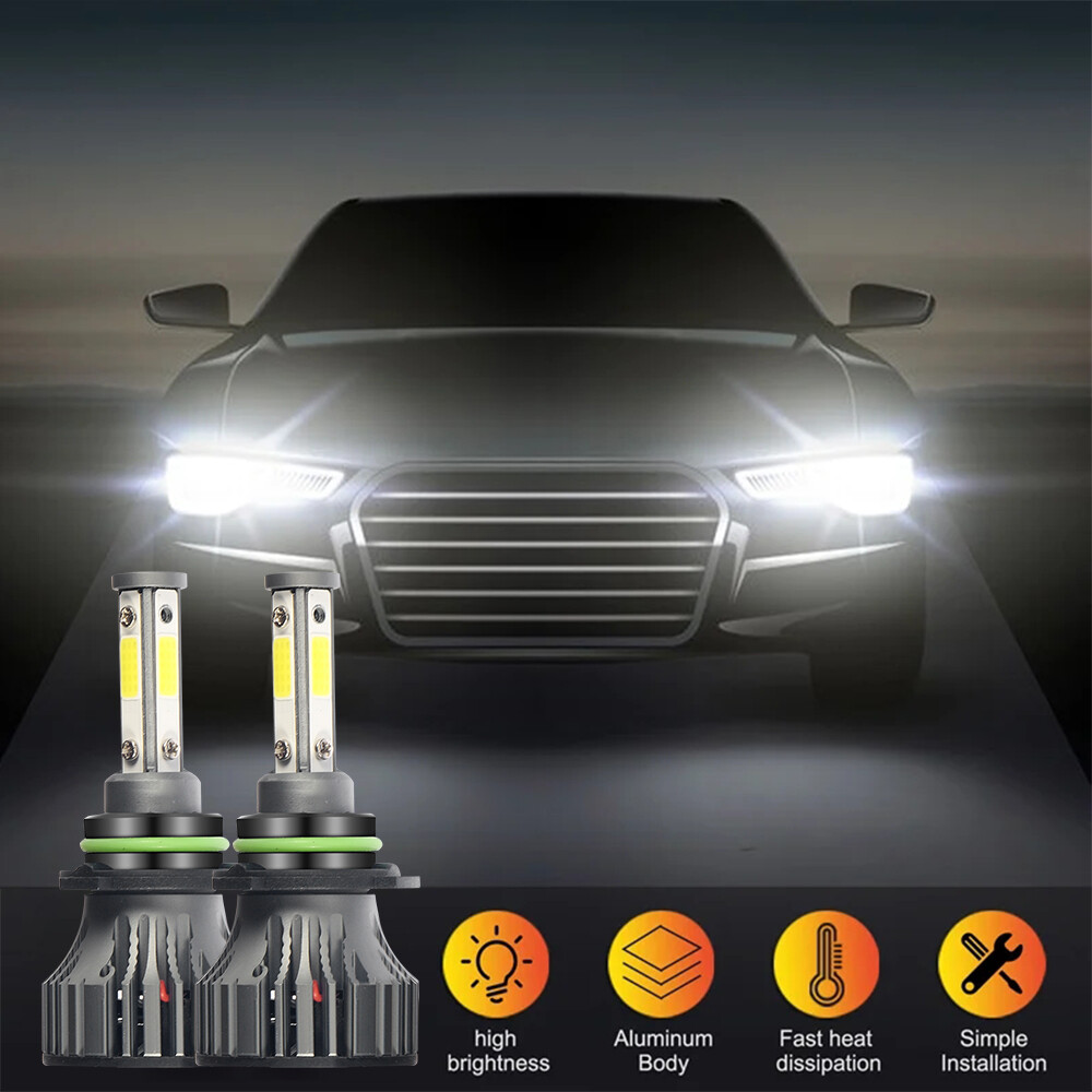 IP68 Waterproof For Chevy 2003-2005 2006 6000k LED Headlights+Fog Light Bulbs US