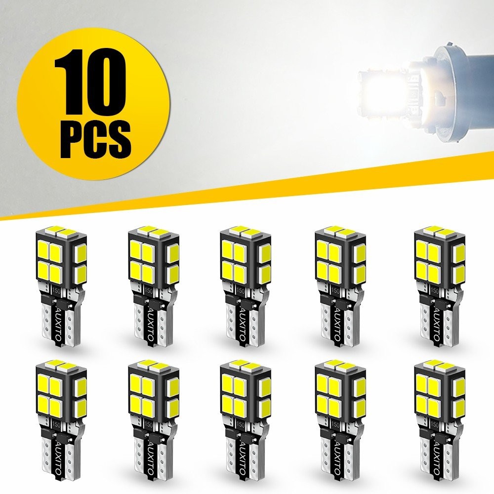6500K T10 LED License Plate Light Bulbs 240ML Super Bright White 168 2825 194✅