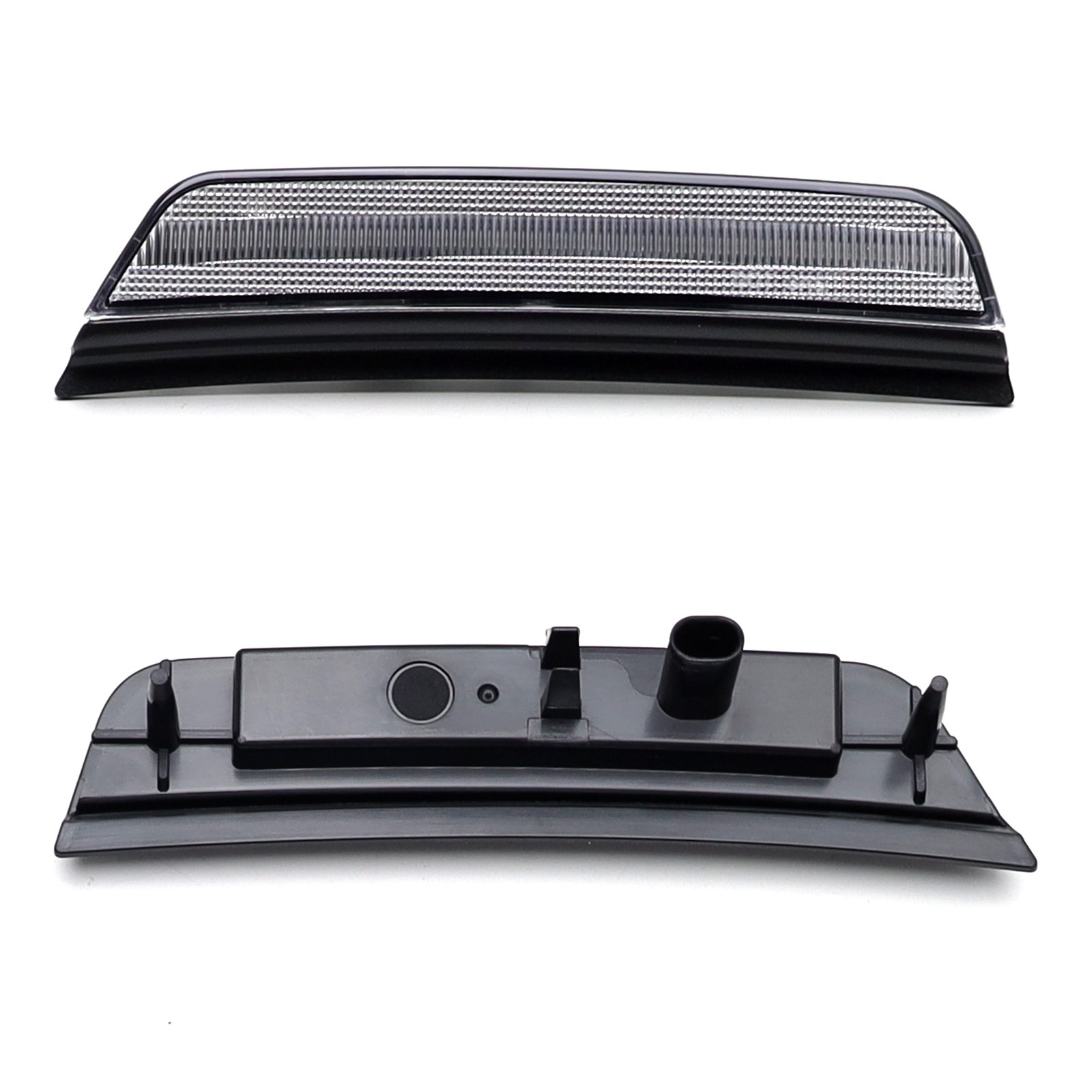 Clear Lens White Full LED Front Bumper Side Marker Lights For 21+ Grand Cherokee