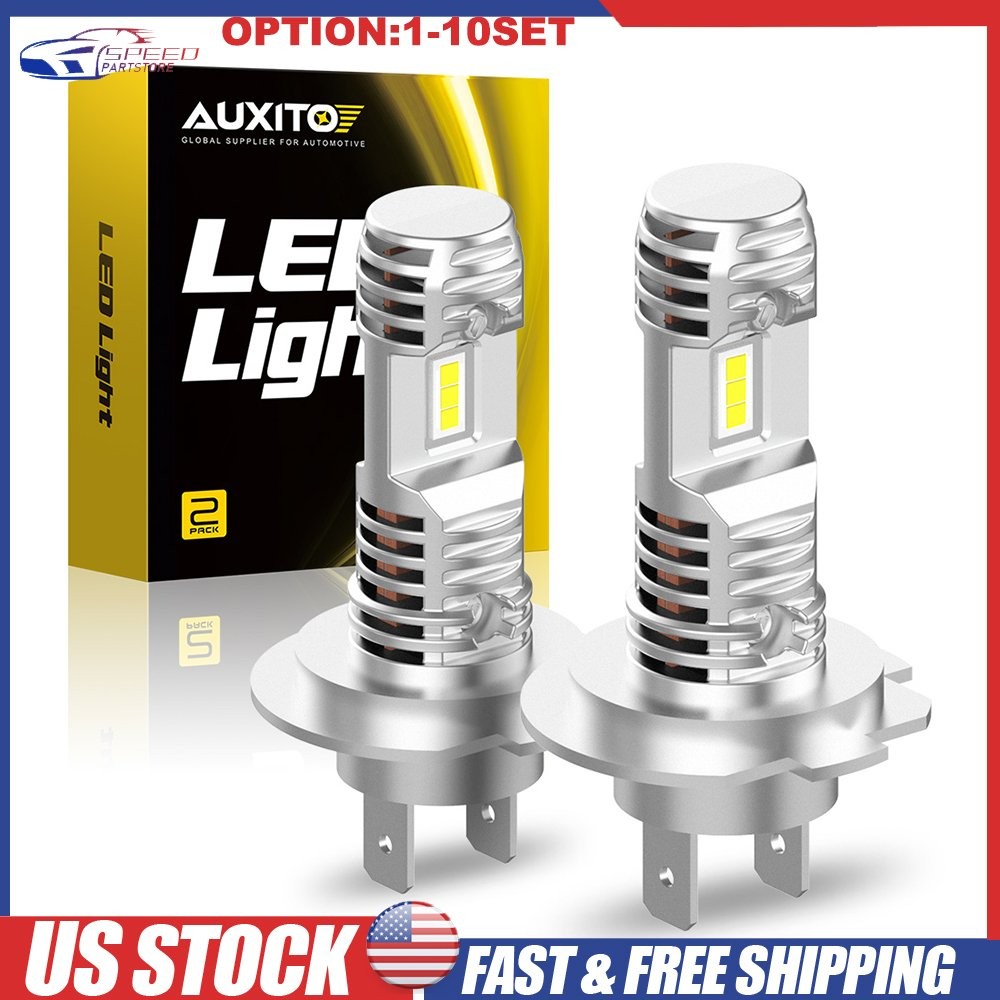 H7 LED Headlight Bulb High Low Beam 100W 16000LM Super Bright 6000K White 2-20X