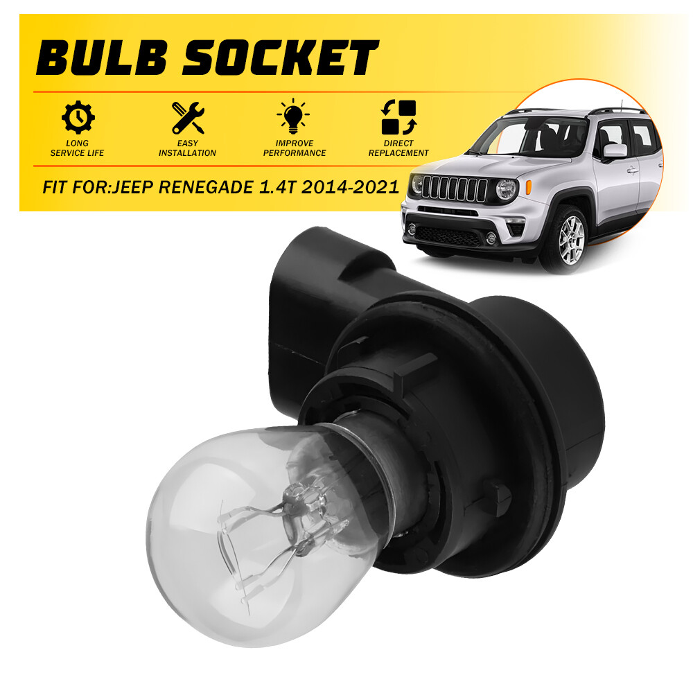 For 2014-2021 Jeep Renegade Front DRL Daytime Running Light Bulb Socket 3-Pin 2X