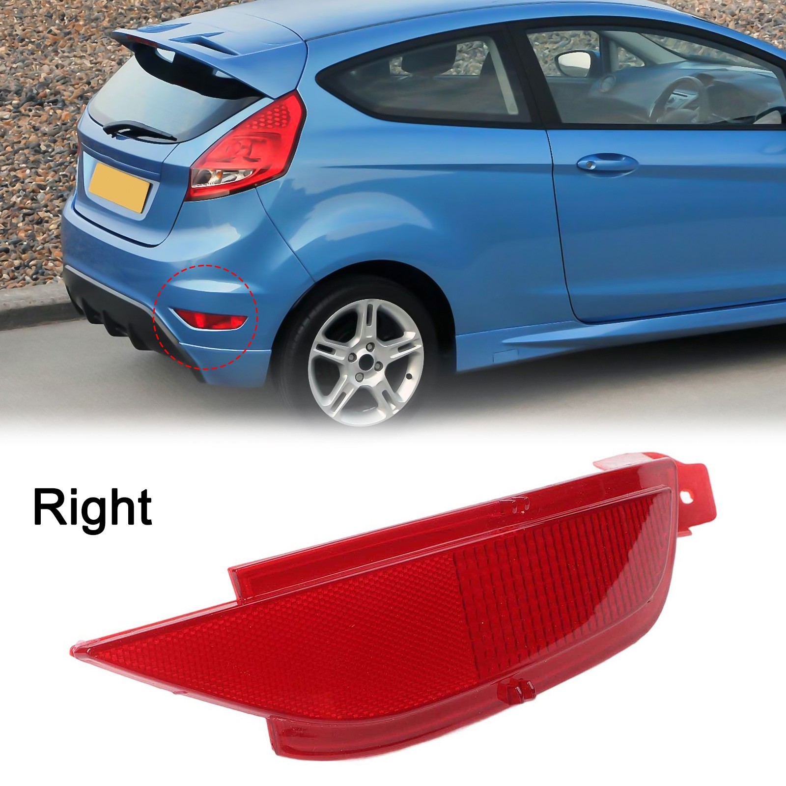Fog Light Reflector Red Rear Right Plastic Replacement 1PC High Quality 2018 New