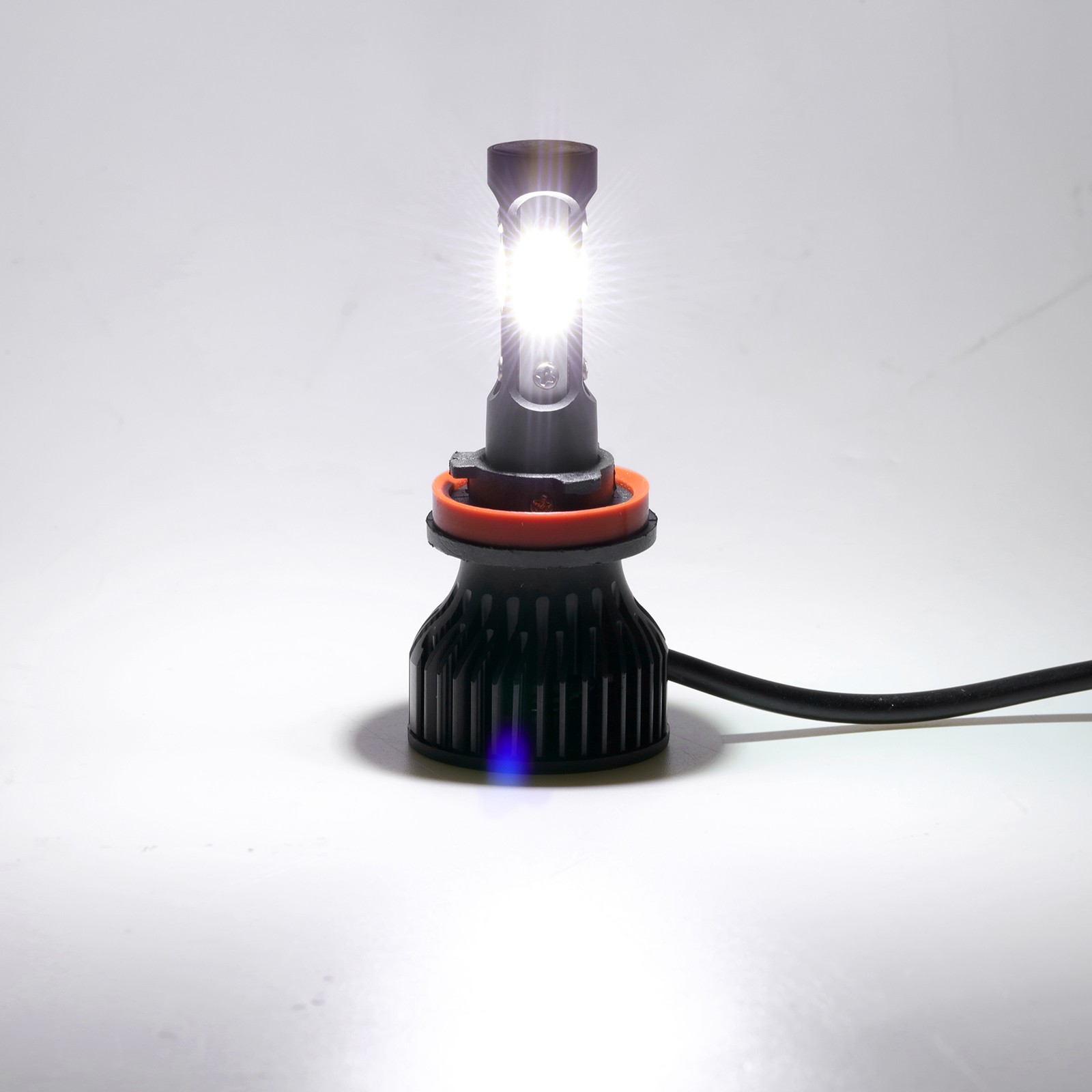 4-sides H11 LED Headlight Super Bright Bulbs Kit White 3600000LM High/Low Beam