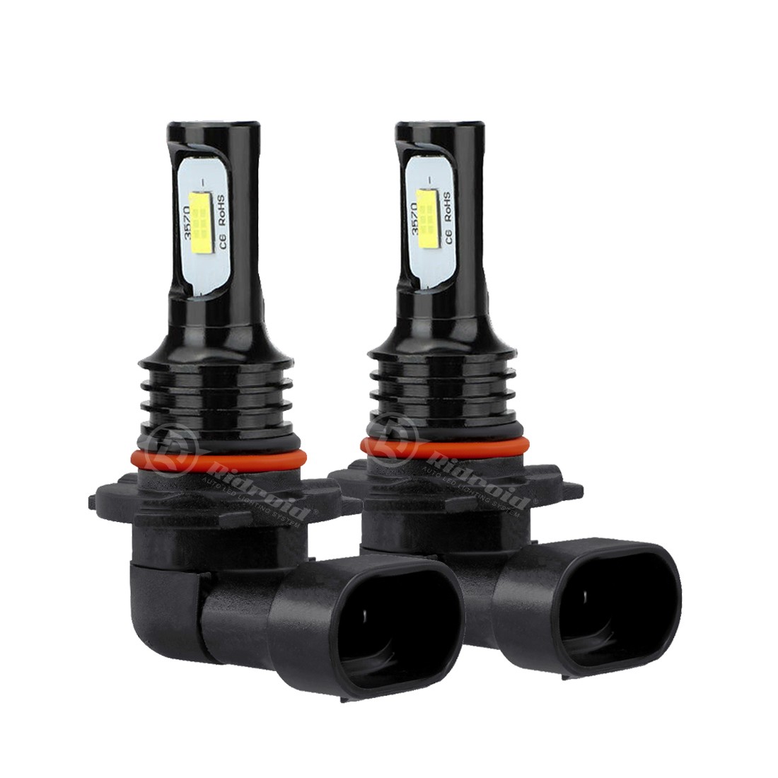 H11 9005 LED Headlight KIT Combo Bulbs 10000K High&Low Beam Super Bright White
