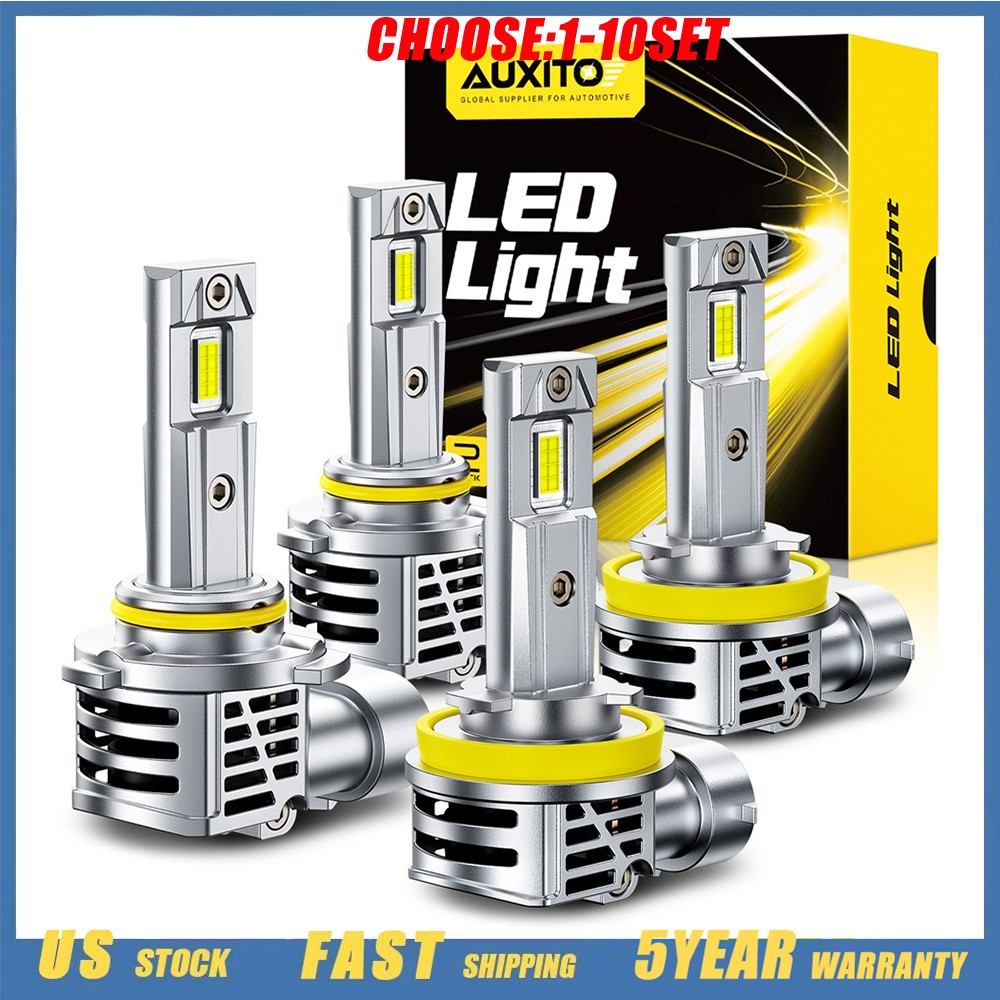 AUXITO 9005+H11 LED Headlight 120W 80000LM High/Low Beam 6500K Bulbs Kit 4-40X