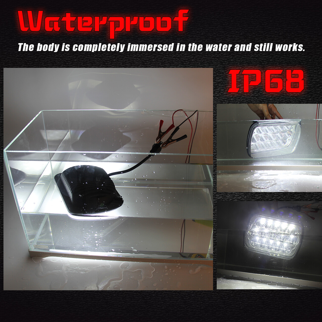 Pair 7×6 inch Led Headlights High Low Beam Fit Chevrolet C10 C20 C30 K10 K20 K30