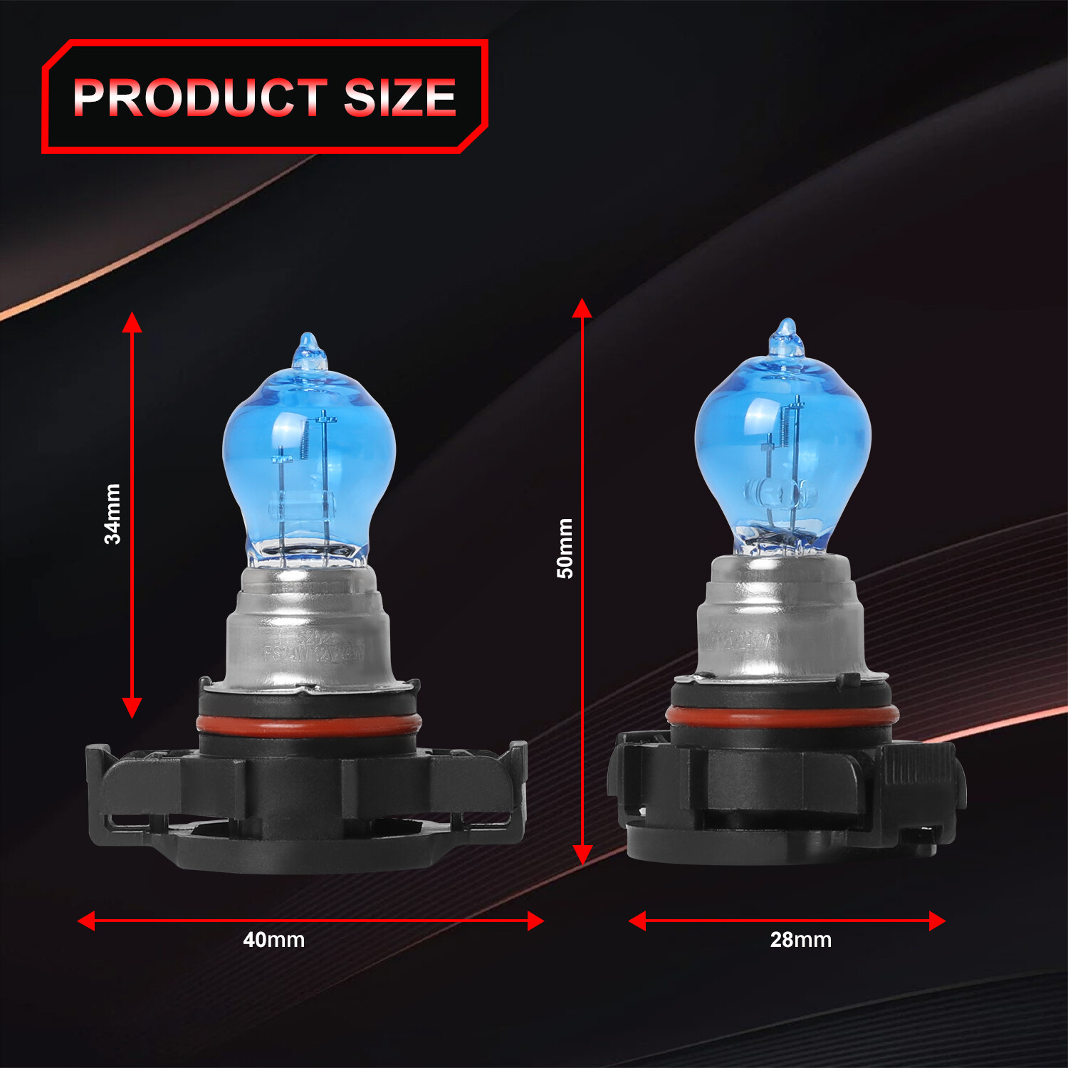 Halogen New PS24W 5202 H16 24W 4200K Stock Two Bulbs Fog Light Replacement Lamp