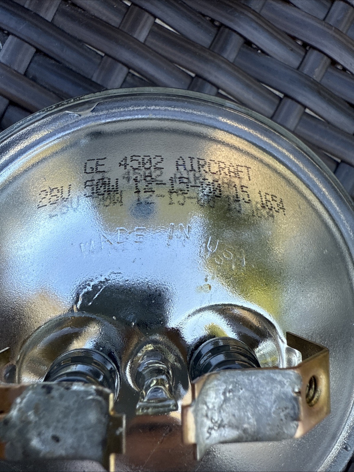 GE 4502 28V 50W PAR36 Fog Military Headlamp FREE SHIPPING. Made In USA