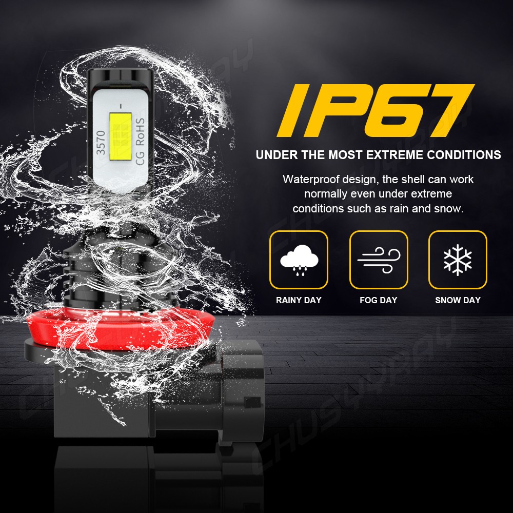 9005 9006 H11 Canbus LED Headlight High/Low Bulbs Super Bright 5000LM