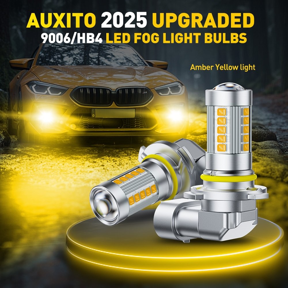 1/2SET 9006/HB4 LED Fog Light Bulbs Driving Lamp 3000K Amber Yellow High Power