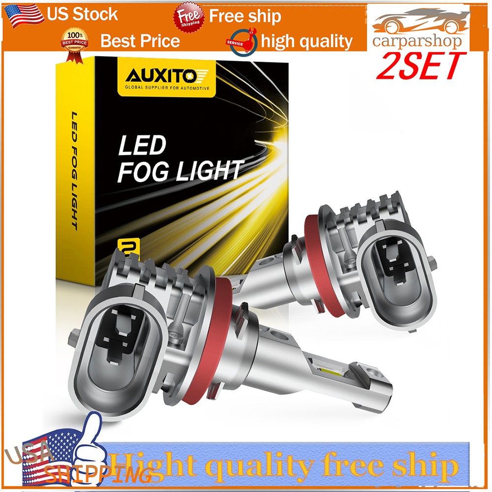 H8 White/goldenYellow LED Fog Light Bulb Dual Color Switchback 6000K 3000k 4XH11