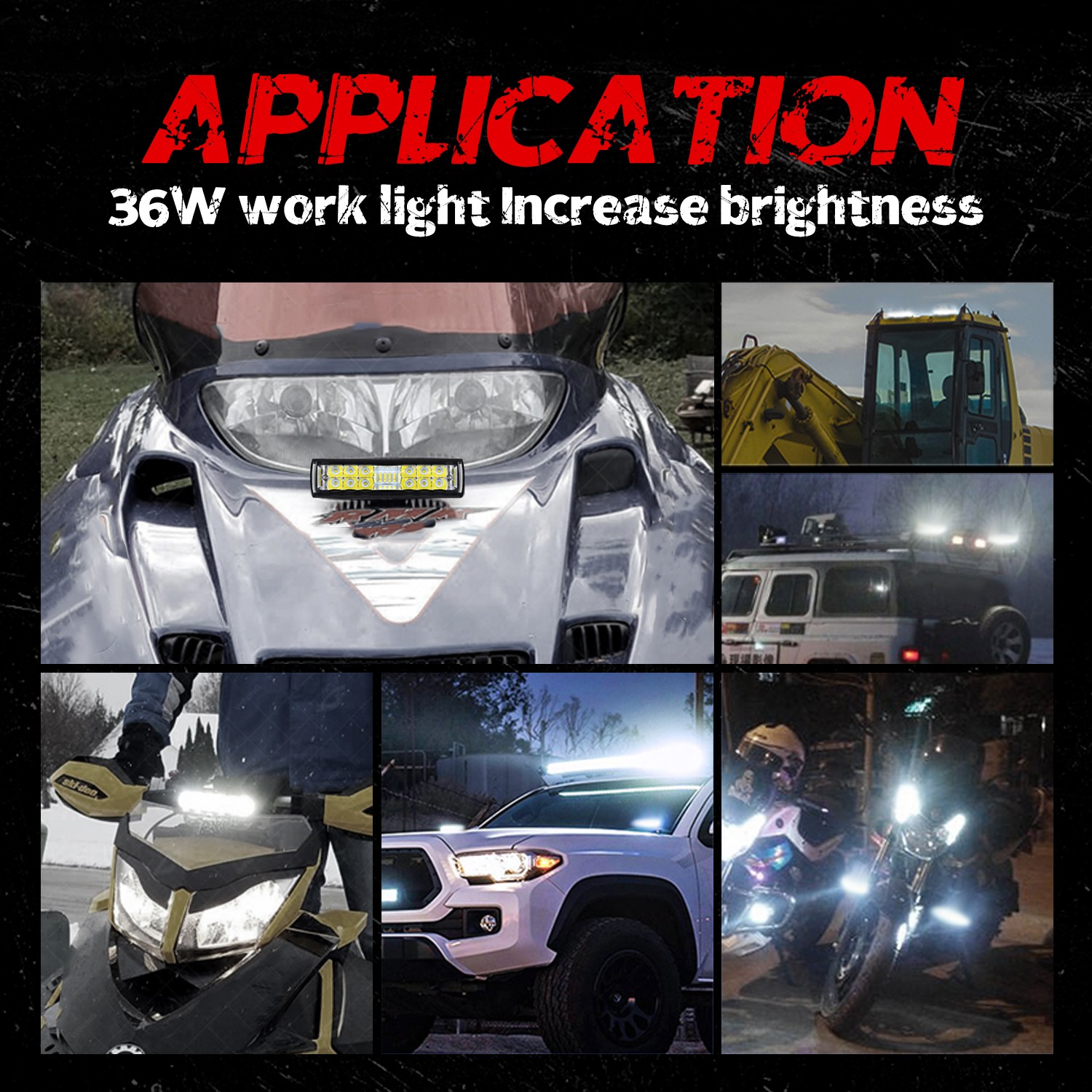 2X 6inch LED Work Light Bar Spot Pods Fog Lamp Offroad Driving Truck 4WD SUV ATV
