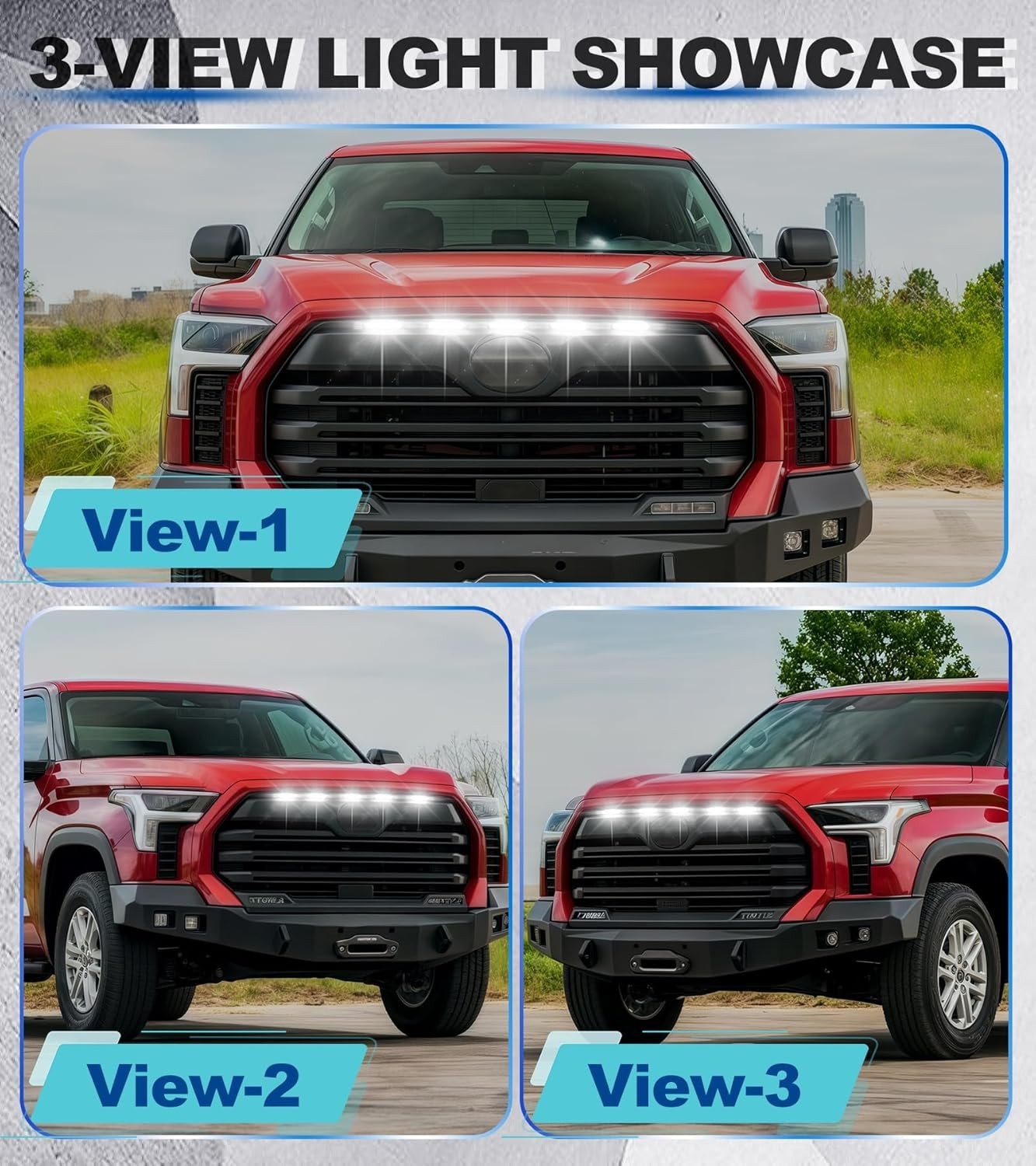 Direct-Snap LED Grill Lights for 2022-2026 Toyota Tundra 3rd Gen Accessories