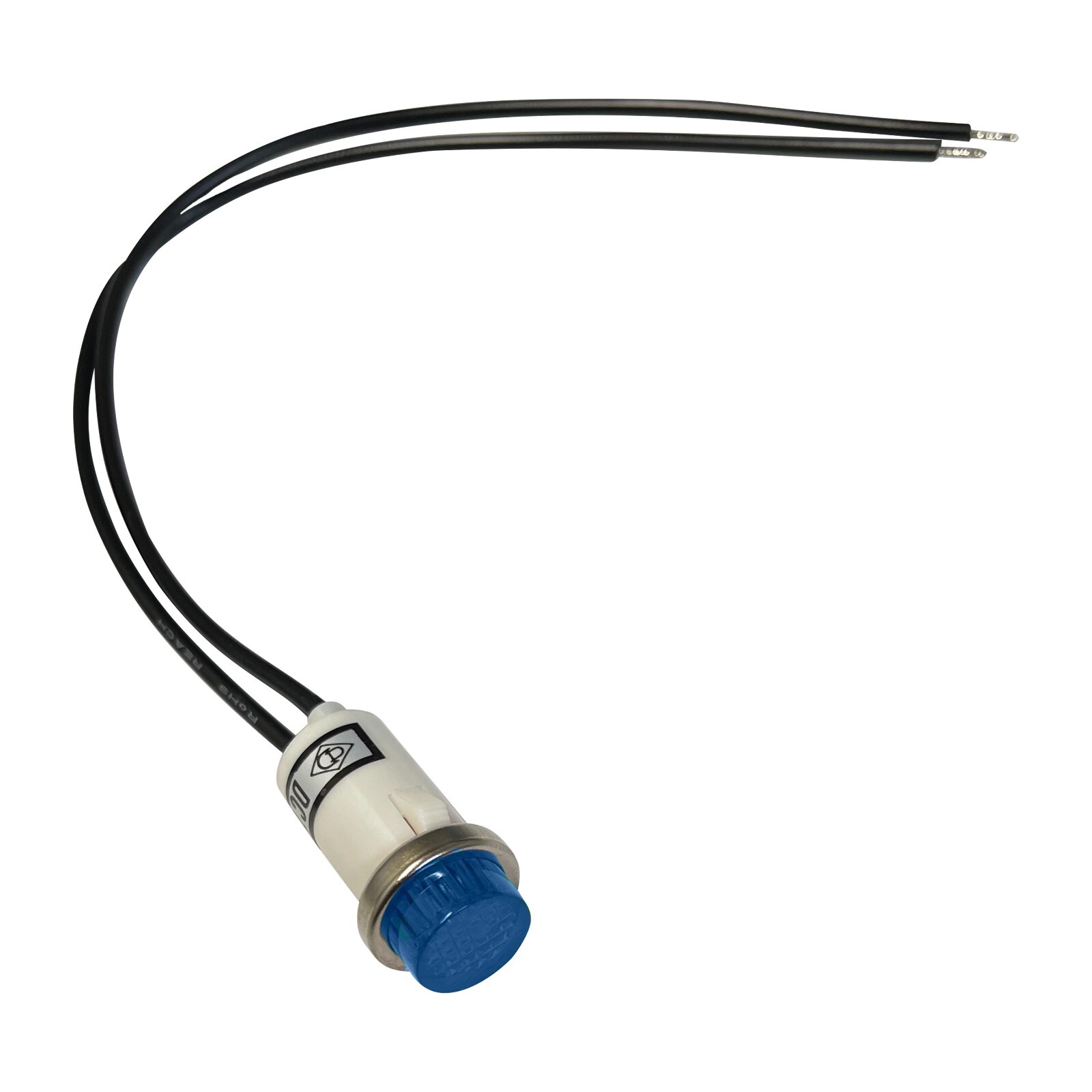 5 Pack of Universal 12V Blue Incandescent Indicator Light – Mounting Diam. 1/2”