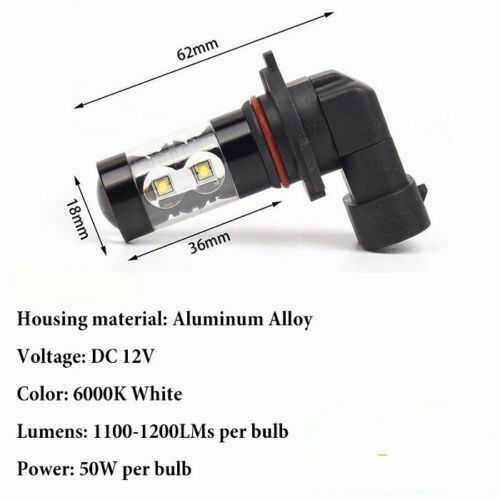 6X COB LED Headlight+Fog Light 9005/HB3+H11/H9/H8+9145 High/Low Beam Kit