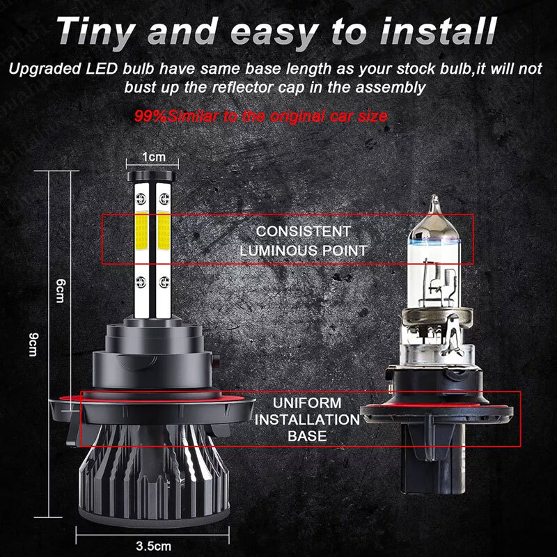 For Ford F250 F350 F450 2005-2019 – 6X 6000K Blue LED Headlight Fog Light Bulbs