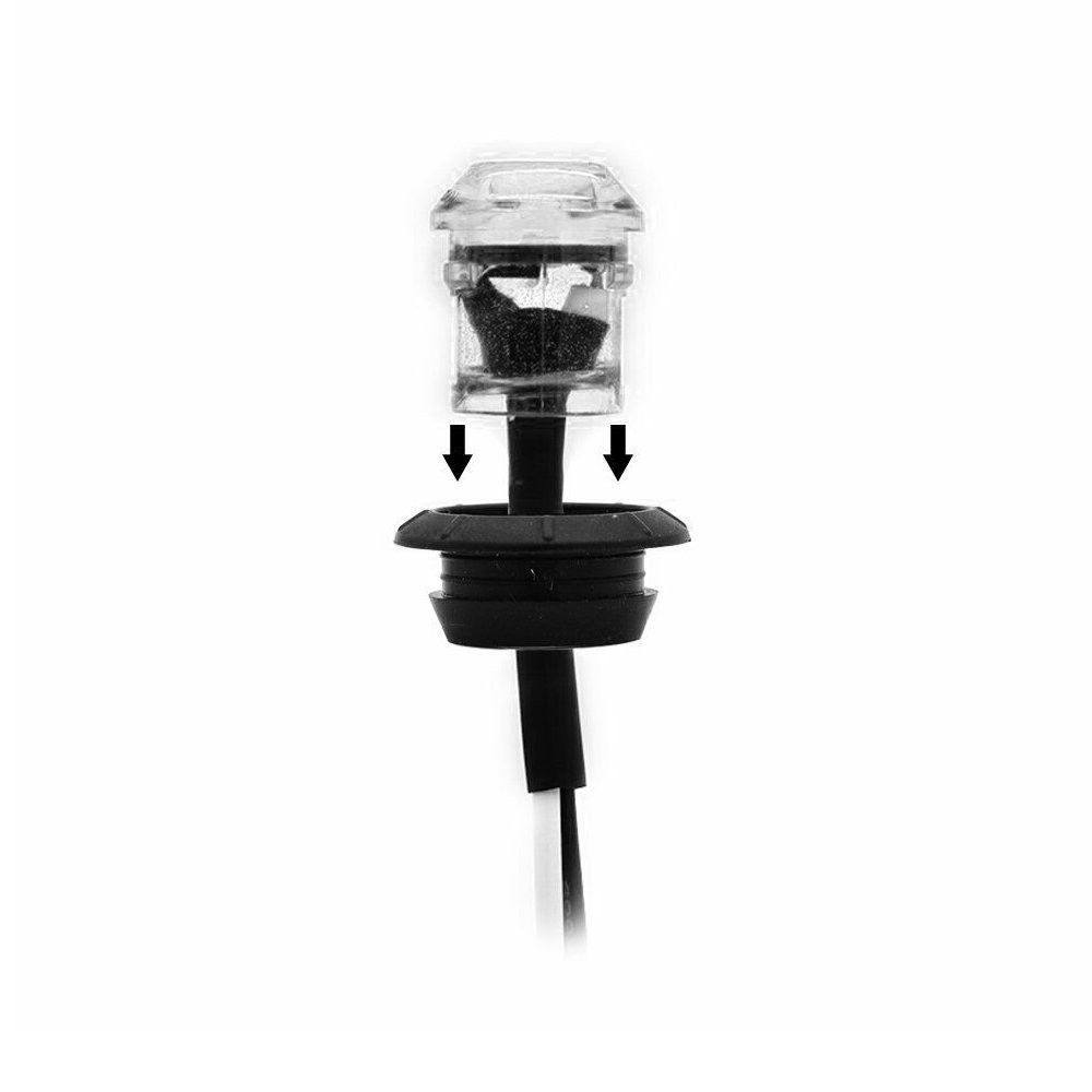 3/4″ Small Round LED Side Marker Light White For Truck Trailer Clerance Lamp 12V