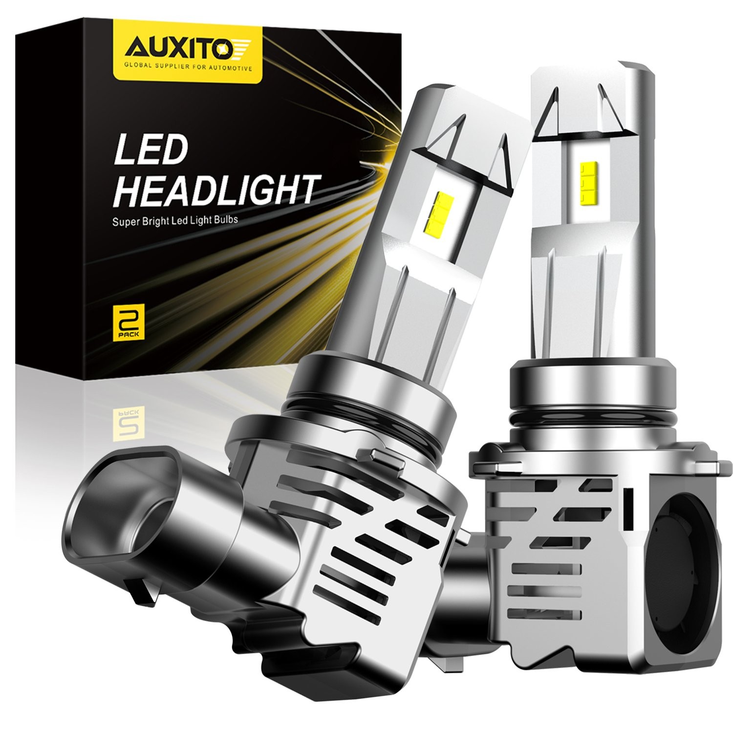 AUXITO 9006 LED Headlight Kit Bulb Conversion Low Beam White Super Bright 2/4/6X