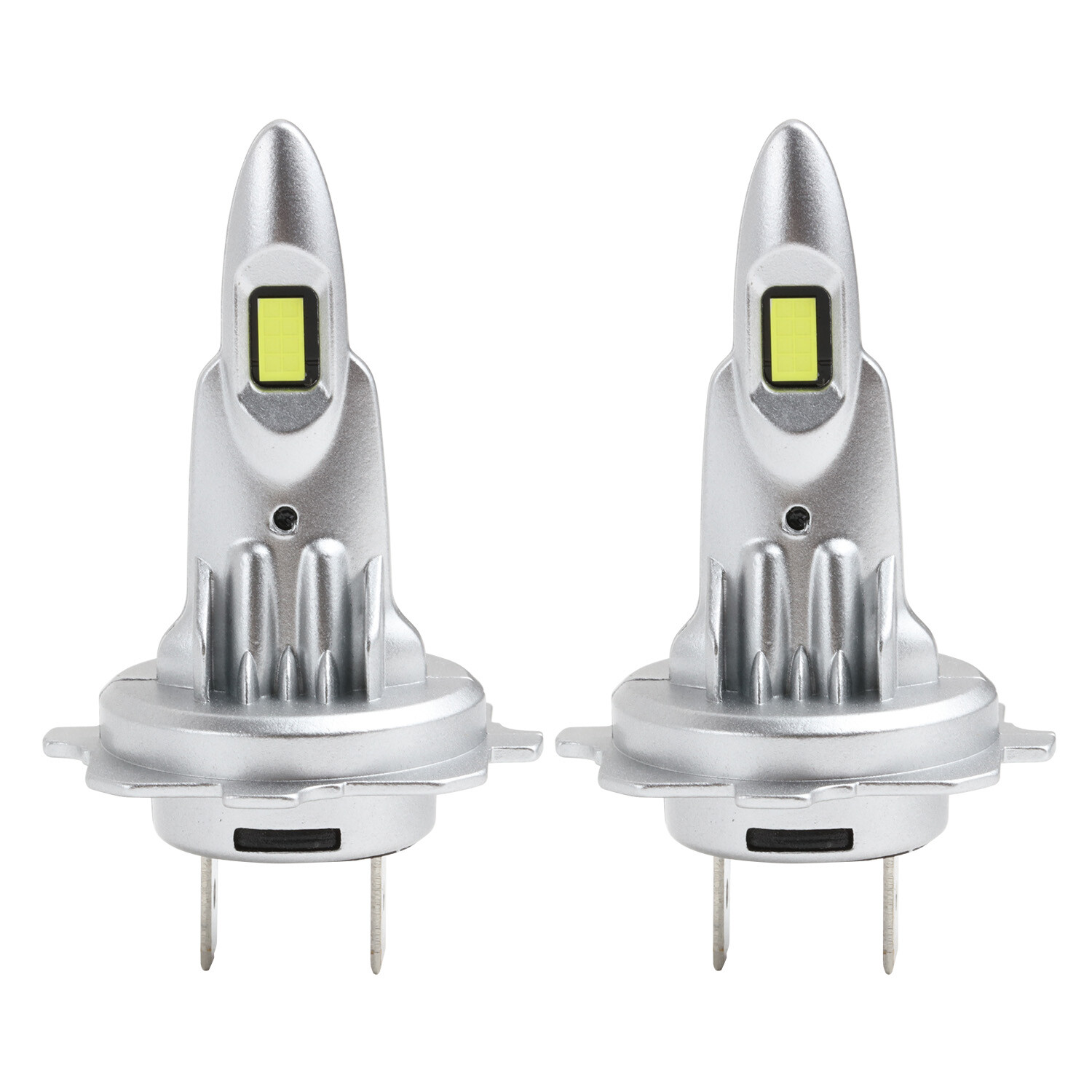2X H7 CSP LED Headlight Bulb Kit High Low Beam 6000K Super White 12000LM Canbus