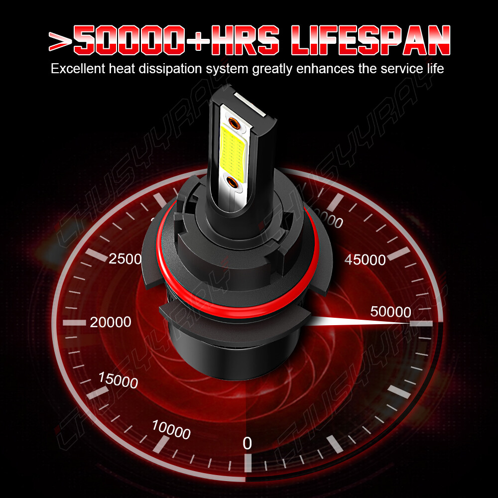 For Ford Expedition 1997-2002 – 6000K 2pc 9007 LED Headlight High/Low Beam Bulbs