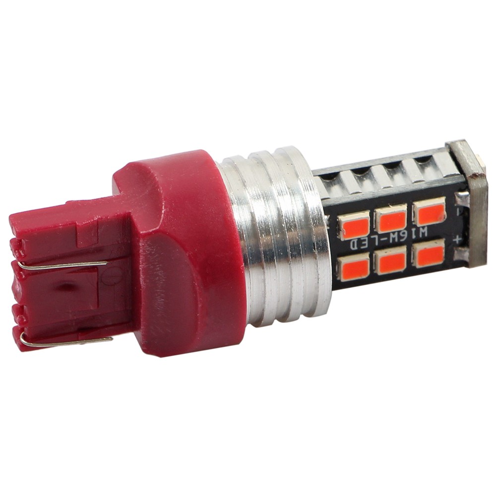 4pcs 7443 7440 LED Red Strobe Flash Blinking Brake Stop Tail Parking Light Bulbs