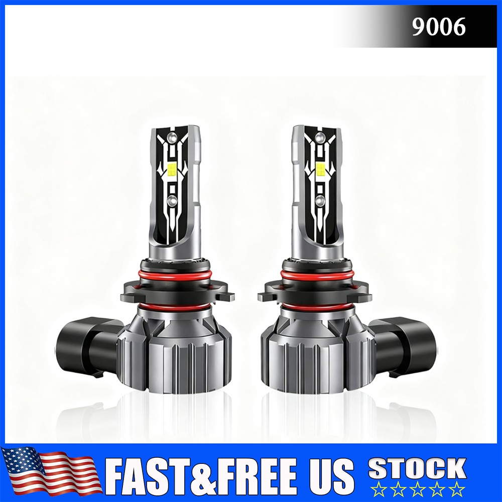 9006 LED Headlight Bulb Conversion Kit Low Beam White Super Bright 6500K 2PCS