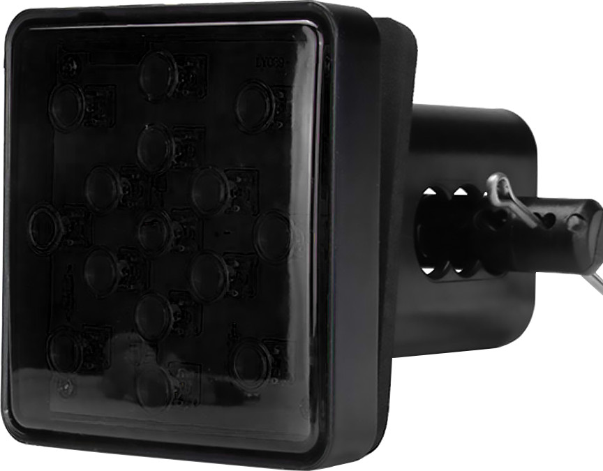 Smoked Lens 15-LED 200LM Tow Hitch Receiver Brake Light For Truck SUV 2″ Hole