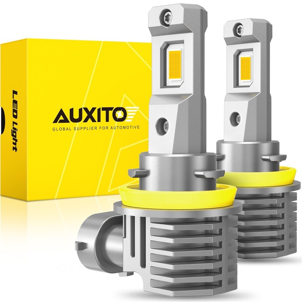 AUXITO H8 H11 LED Headlight 4500K Low Beam Bulbs Conversion Kit Golden Yellow