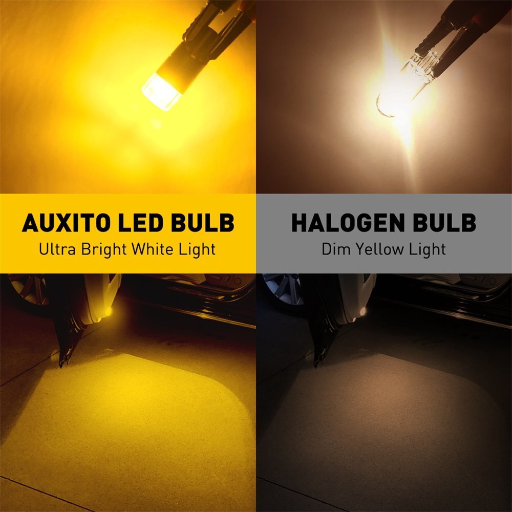 168 194 T10 LED Side Marker Light Bulbs Amber Yellow Super Bright CANBUS 1~10Set