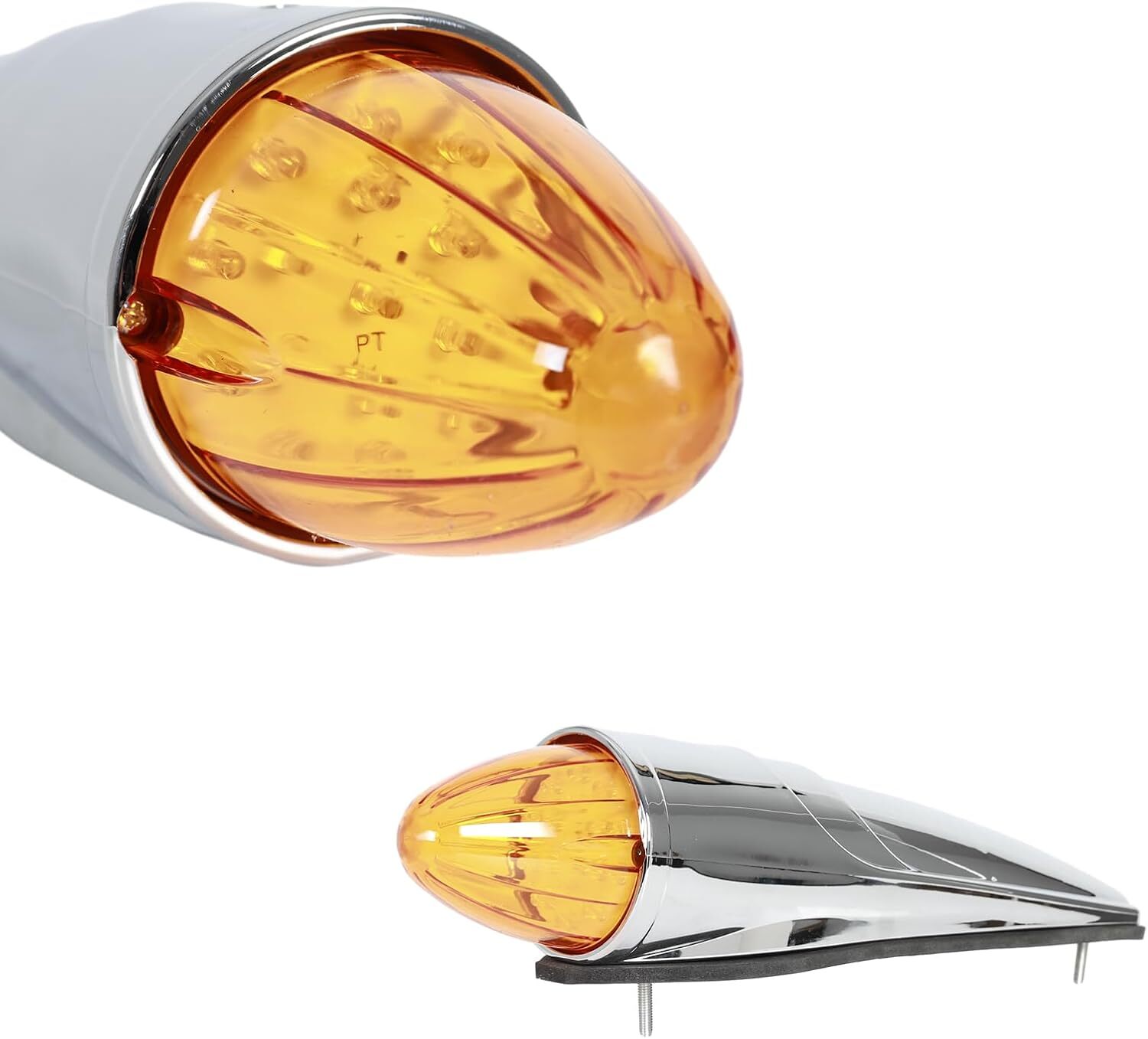 For Kenworth Peterbilt Truck 5x 17 LED Amber Torpedo Cab Roof Top Marker Light