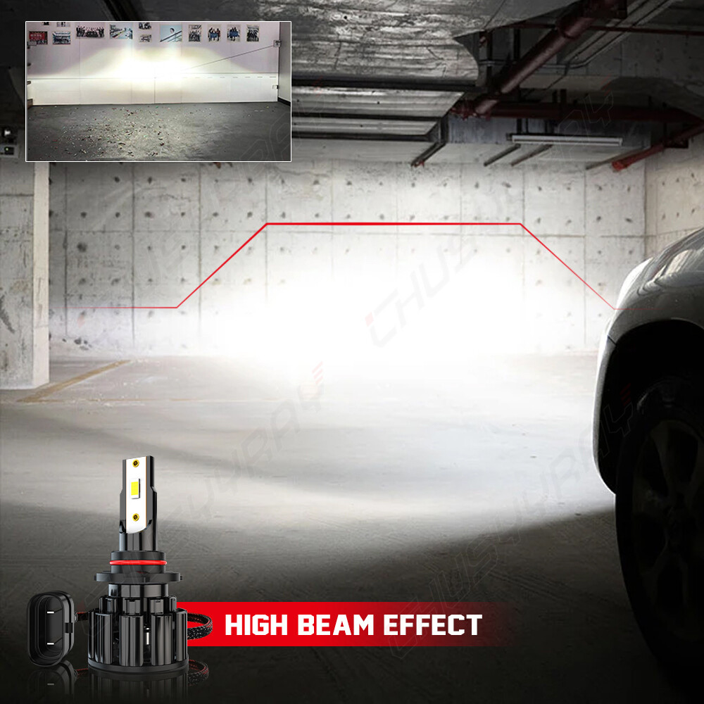 9012/HIR2 H16/5202 LED Headlight Fog Light Kit Bulbs White 6000K Plug&Play 4Pack