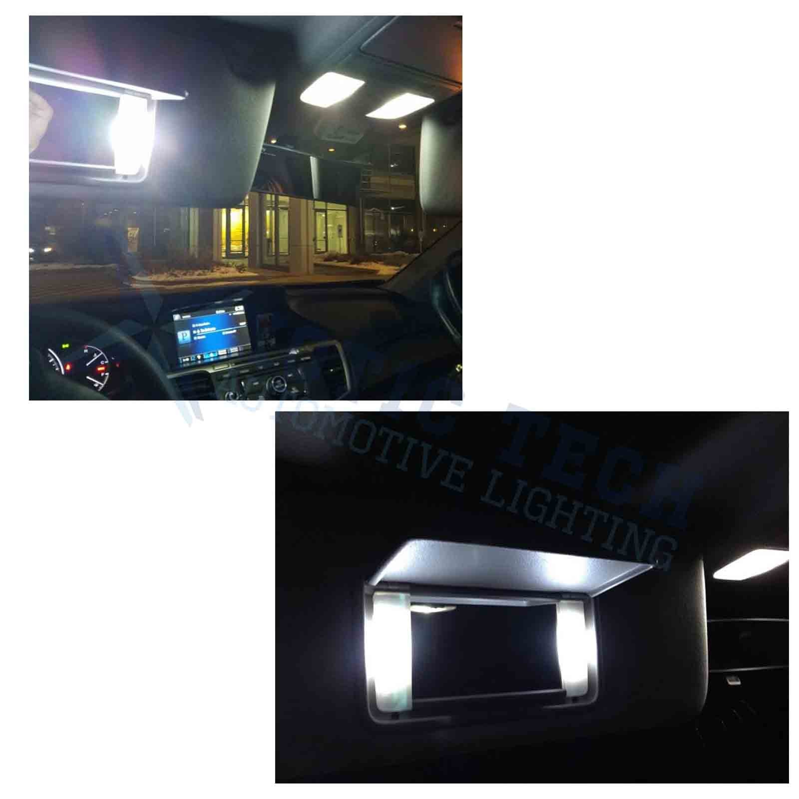 2x Pure White 29MM 6411 Bright 9-SMD LED Fuse Sun Visor Vanity Mirror Light Bulb