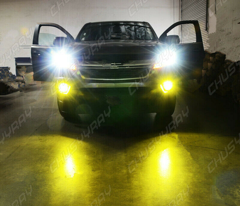 White/Yellow LED Bulbs For 2012-2017 Hyundai Veloster Headlight Fog Light Kit 6X