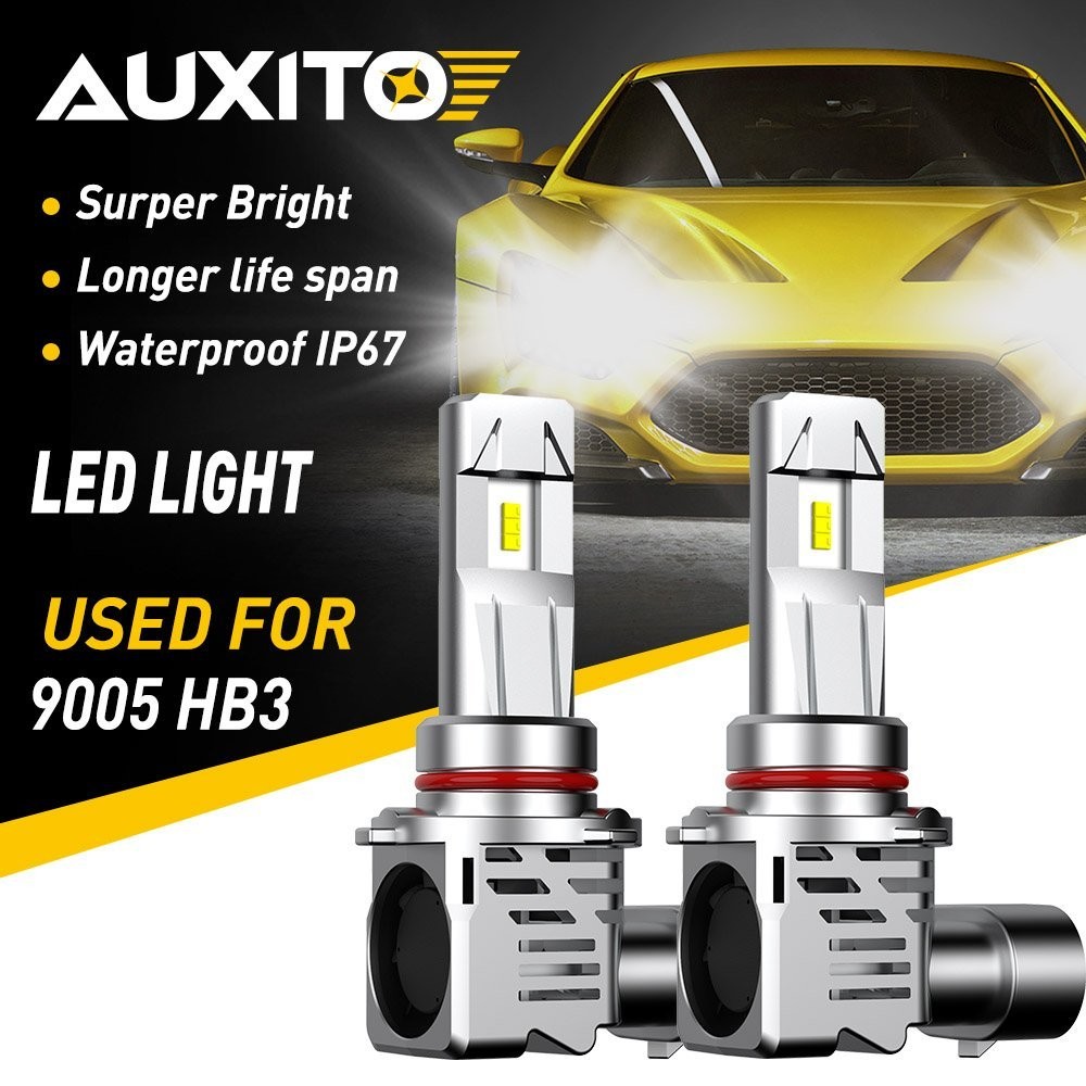 AUXITO 9005 LED Headlight High Beam Bulb White Bright 2400LM No Error Kit 1/2set