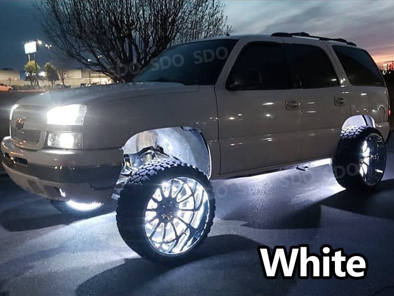 2/3/4/5 Row High-density Pure White 15.5“ ~ 17.5“ LED Truck Wheel Rim Lights