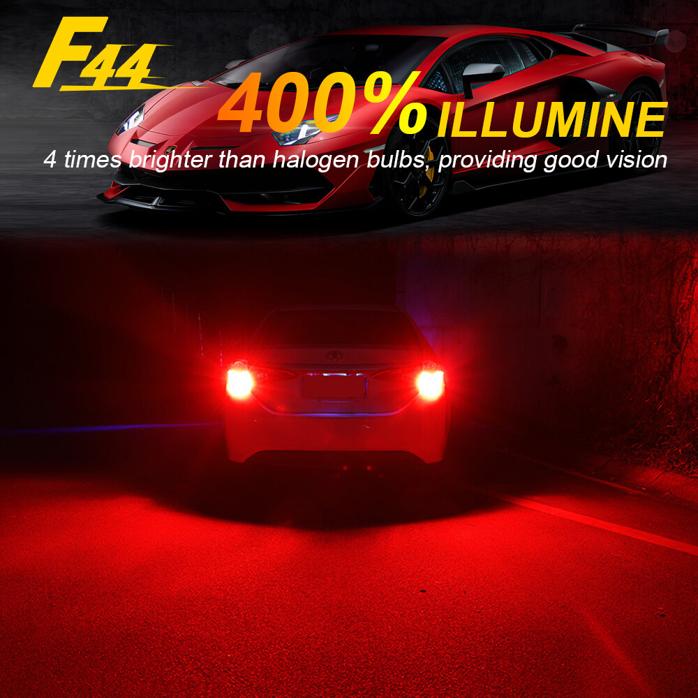 1156 7506 Red Strobe Flash Blinking LED Brake Tail Stop / Reverse Backup Light
