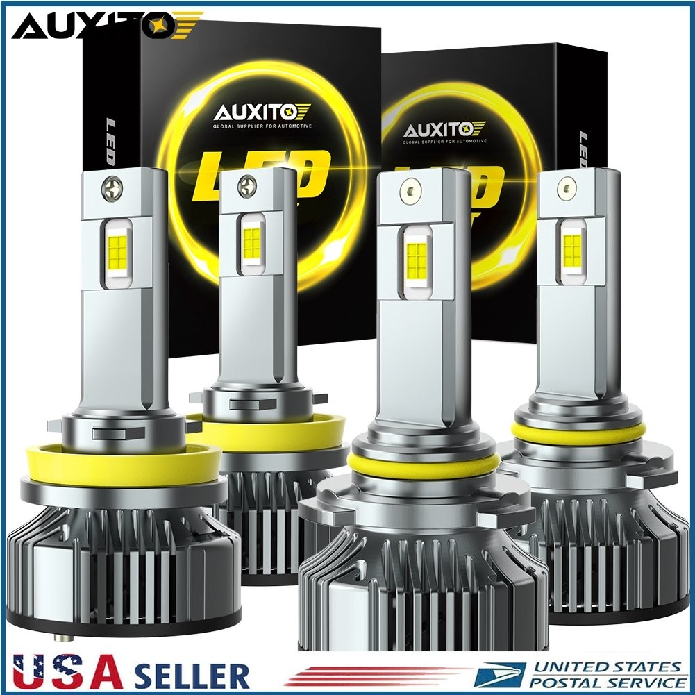9005+H11 LED Headlight Super Bright Bulbs Kit 6500K White 80000LM High/Low Beam